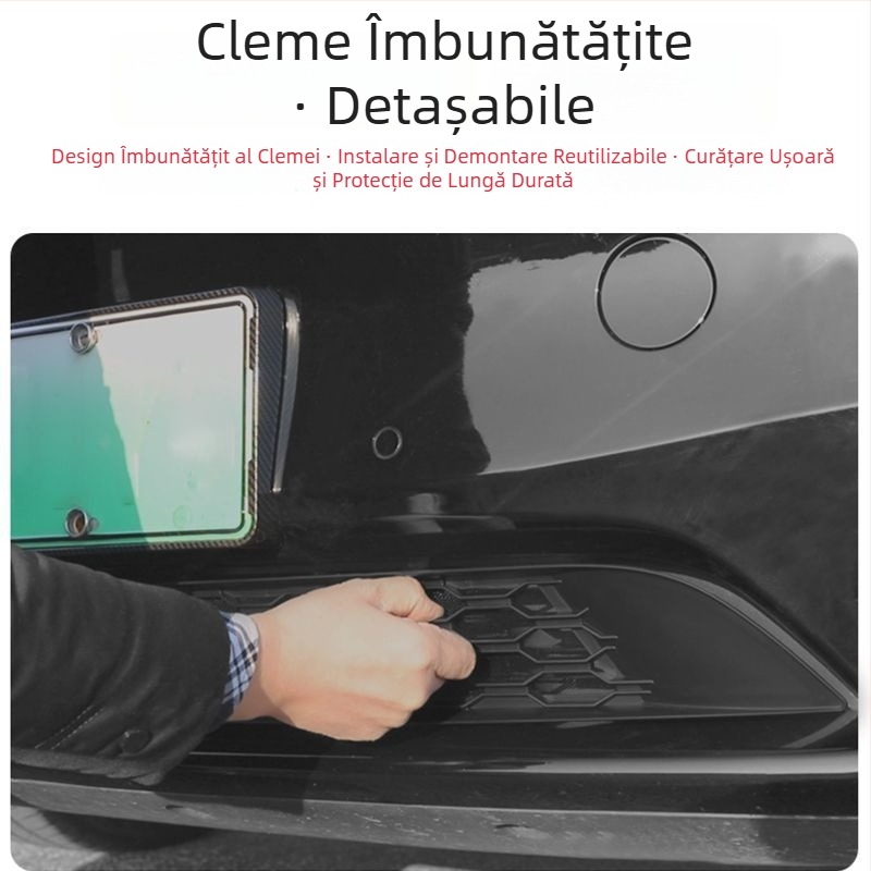 Plasă anti-țânțari pentru Tesla Model 3/Y – plasă pentru admisiunea frontală de aer și capac de protecție pentru rezervorul de apă