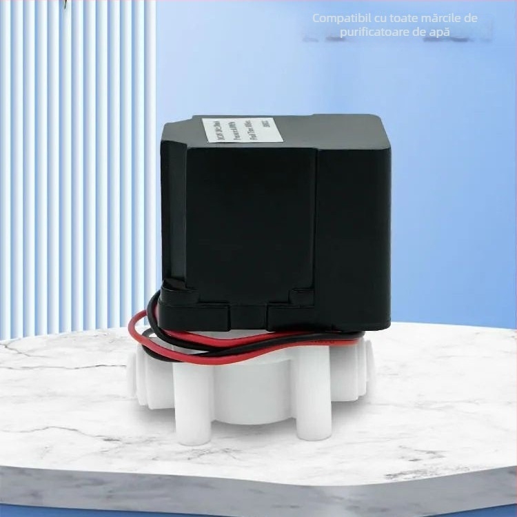 Ventil electromagnet 18S cu spălare automată, 24V, pentru purificator RO casnic pentru apă potabilă directă – accesorii