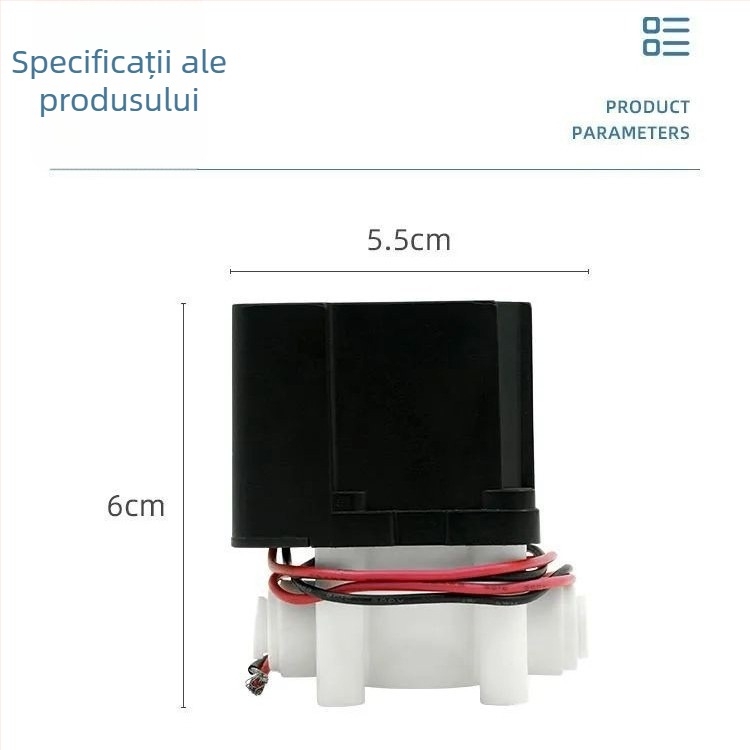 Ventil electromagnet 18S cu spălare automată, 24V, pentru purificator RO casnic pentru apă potabilă directă – accesorii