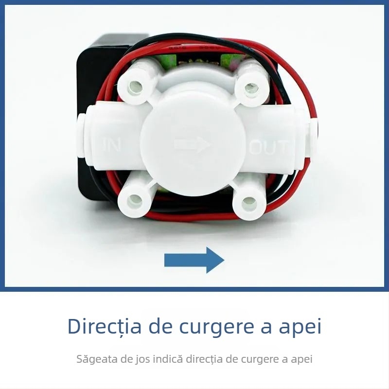 Ventil electromagnet 18S cu spălare automată, 24V, pentru purificator RO casnic pentru apă potabilă directă – accesorii