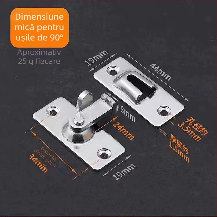 Cuplă de ușă la unghi drept 90° (Model 854) – stil modern minimalist