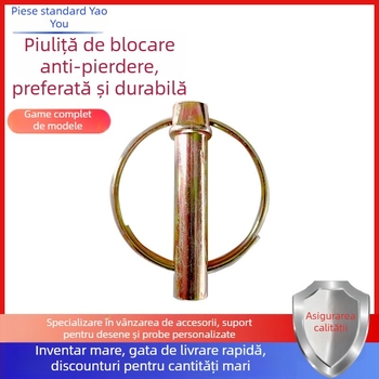 Pin de blocare pentru suspensia tractorului – anti-pierdere, GB/T 4329-2001, placare cromată