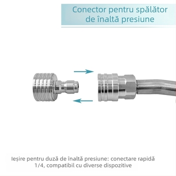 Valvă din alamă pentru mașină de spălat cu presiune înaltă, cu duș cu filet interior 3/8, duză 0.3, vârf din oțel inoxidabil, conectare rapidă 1/4