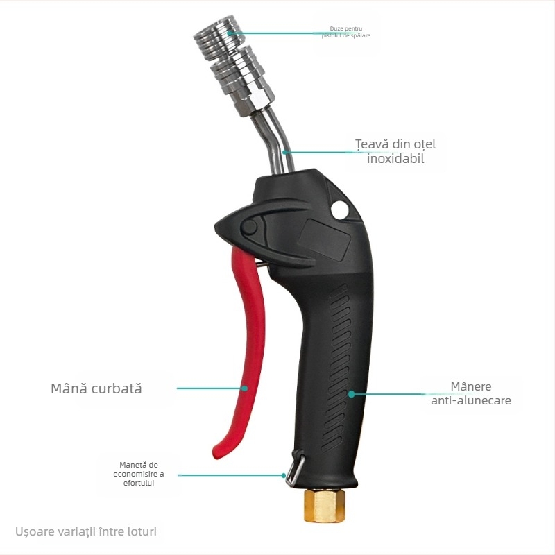 Valvă din alamă pentru mașină de spălat cu presiune înaltă, cu duș cu filet interior 3/8, duză 0.3, vârf din oțel inoxidabil, conectare rapidă 1/4