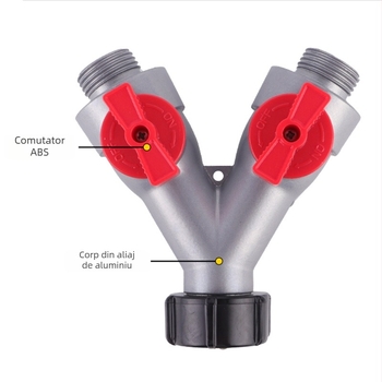 Pistol de pulverizare industrial cu cap din aliaj de aluminiu și întrerupător ABS; mâner ABS; distanța de pulverizare 13; presiune apă 8; greutate 249 g; potrivit pentru spălarea mașinilor, udarea grădinilor