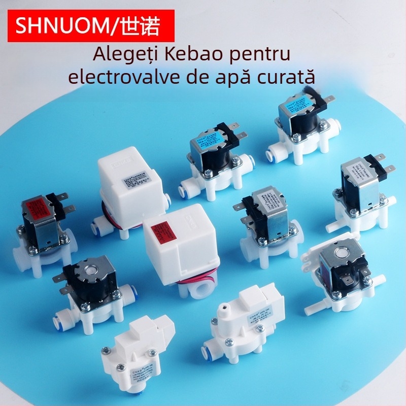 Set universal de valve electromagnetice pentru purificator de apă: supapă de intrare și supapă de evacuare, supapă de spălare de 300cc, spălare de 18 secunde