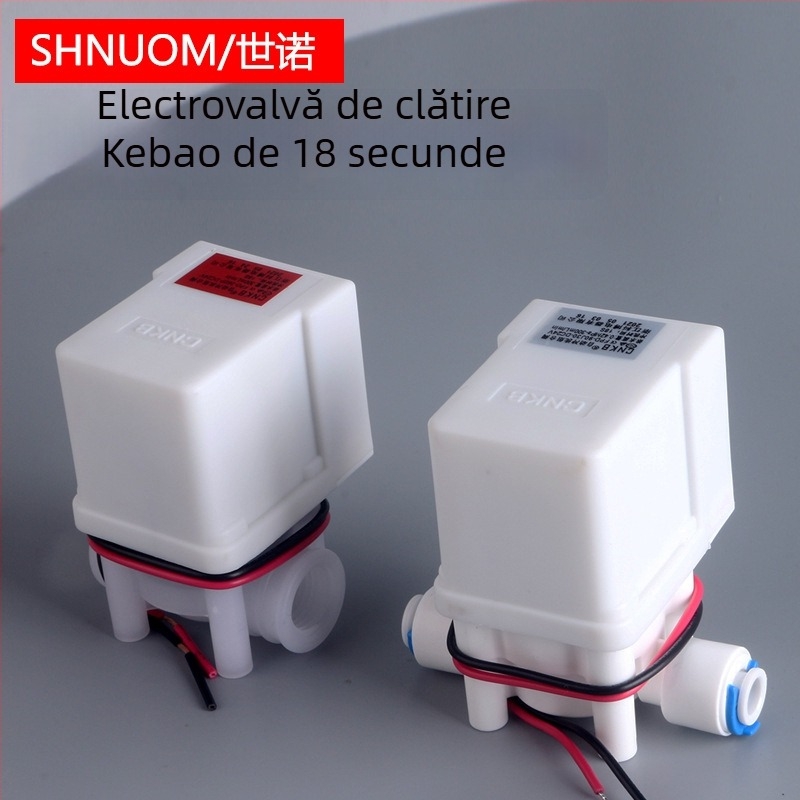 Set universal de valve electromagnetice pentru purificator de apă: supapă de intrare și supapă de evacuare, supapă de spălare de 300cc, spălare de 18 secunde