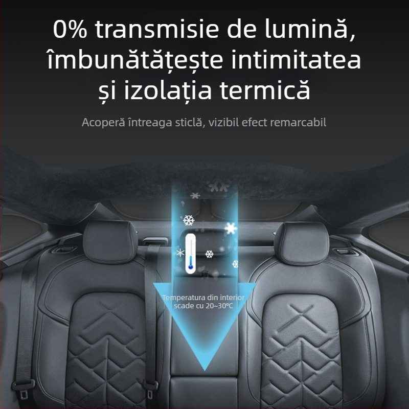 Jaluzea pentru geamuri auto Nio ES8, material Oxford, opac gros, prindere prin agățare, 3-5 ani de viață