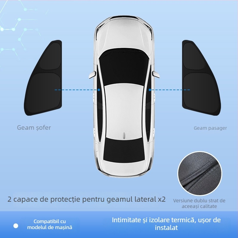 Jaluzea pentru geamuri auto Nio ES8, material Oxford, opac gros, prindere prin agățare, 3-5 ani de viață