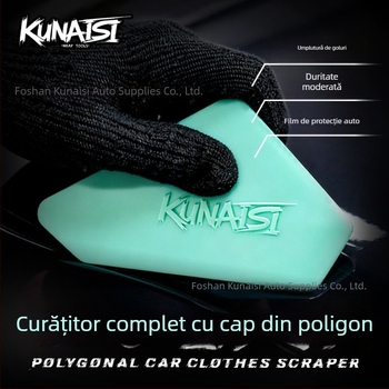 Instrument pentru montaj film auto — șpaclu pentru etanșarea marginilor și finisare detaliată a filmului (Material: Plastic; Tip: șpaclu; Personalizare: Da; Marcă privată autorizată: Da; Marcă: Coolness)