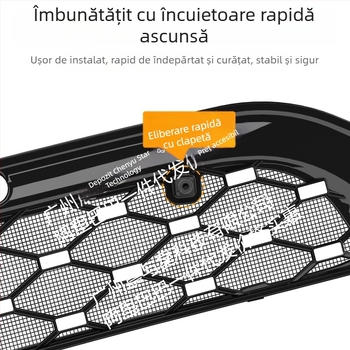 Bandă decorativă pentru plasa centrală a grilei frontale pentru ZhiJi LS9, cu plasă anti-insecte sudată integrată