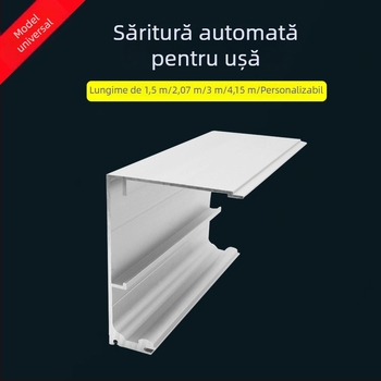Șină de ușă glisantă cu senzor automat – aliaj de aluminiu, model 125, finisaj oxidat, marca Epley, stil modern minimalist