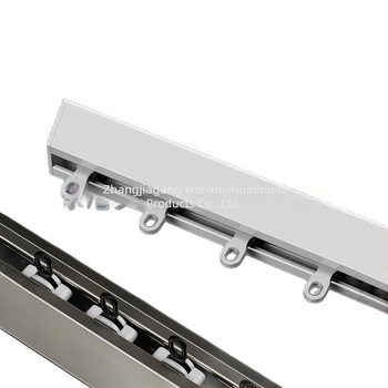 Șină pentru perdele din aliaj de aluminiu – în formă de V, ultra-subțire, cutie silențioasă, Wenxin WX250313, stil modern simplu, montaj pe partea de sus sau lateral