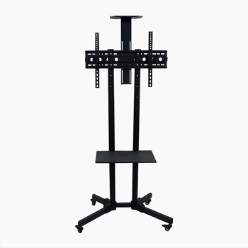 Suport mobil pentru televizor LCD pe podea, cu braț din fier, reglabil, control mecanic, model 1500, capacitate de încărcare peste 15 kg