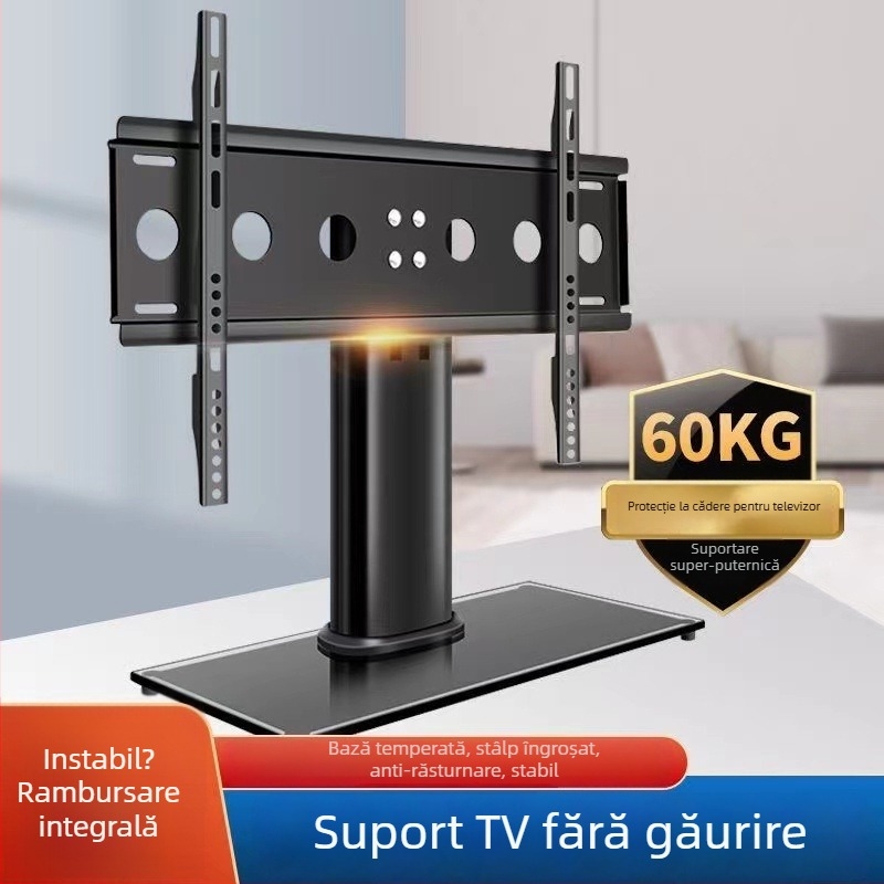 Suport universal de bază înălțat pentru televizoare, compatibil Xiaomi, Hisense, TCL și Skyworth
