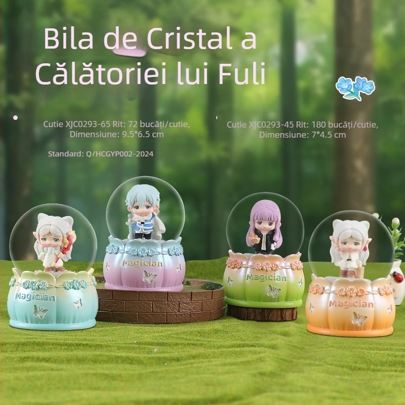 Figurină cu cutie muzicală în stil desen animat, din rășină și plastic, cadou muzical pentru zile de naștere și petreceri