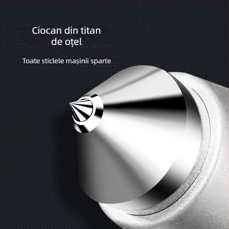 Cioc de siguranță pentru mașină, unealtă de evadare multifuncțională, cioc de spargere geam auto, ABS + tungsten steel, greutate 187 g, origine Zhejiang, Ming che zhi bao