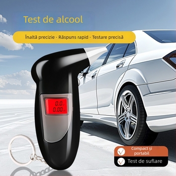 Etilotest pentru mașină, portabil și montat în autovehicul, afișaj digital de înaltă precizie, ABS plastic, setări personalizabile