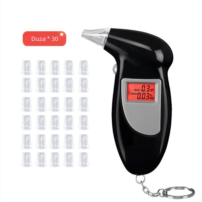 Etilotest pentru mașină, portabil și montat în autovehicul, afișaj digital de înaltă precizie, ABS plastic, setări personalizabile