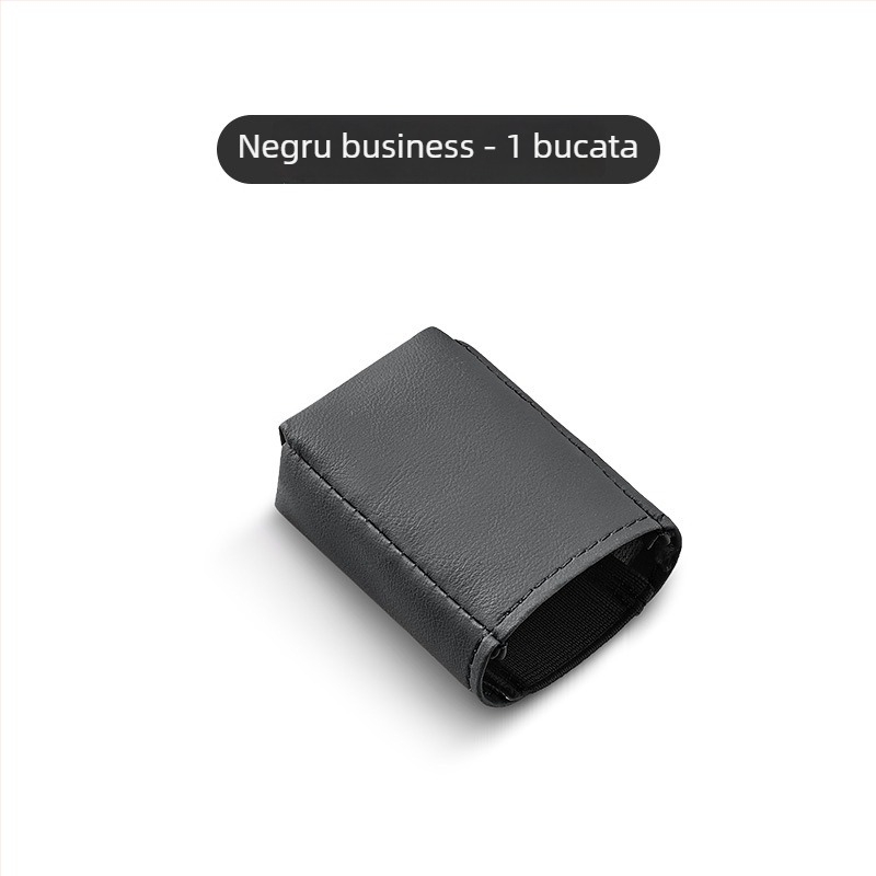 Capac protecție priză centură auto din piele Nappa, personalizare disponibilă, siglă imprimată