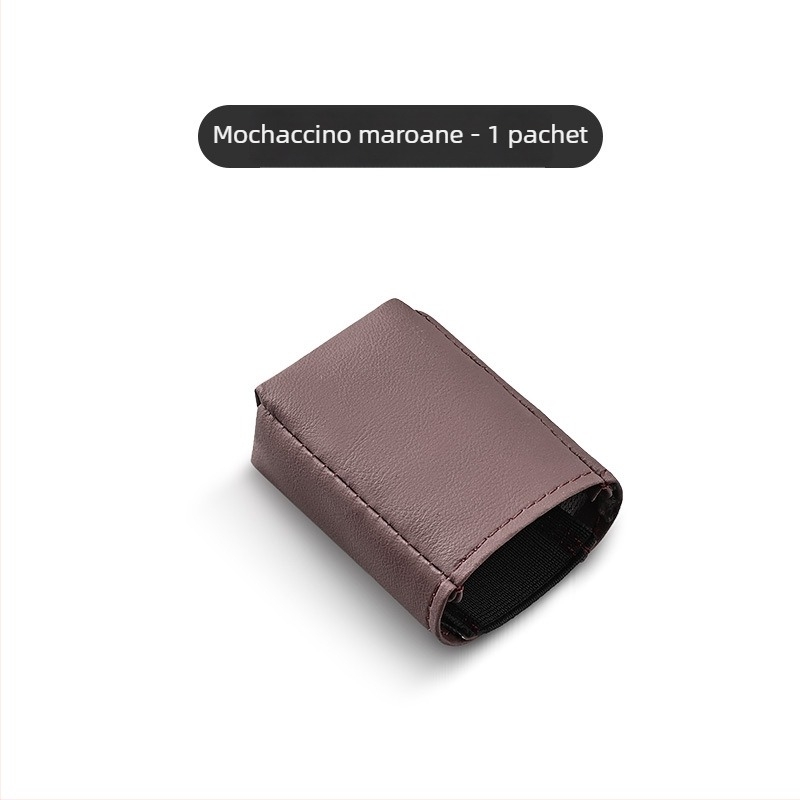 Capac protecție priză centură auto din piele Nappa, personalizare disponibilă, siglă imprimată