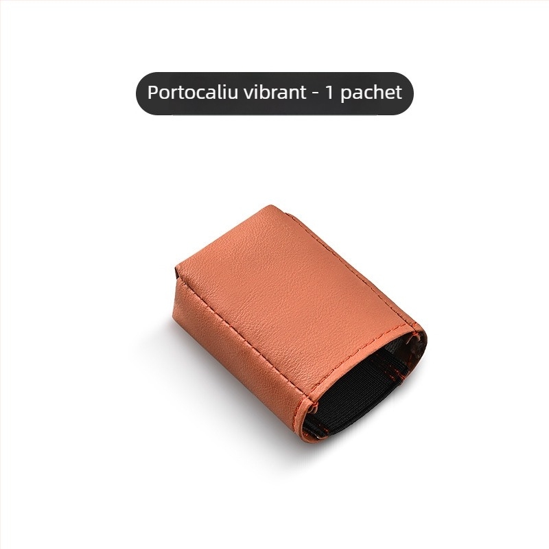 Capac protecție priză centură auto din piele Nappa, personalizare disponibilă, siglă imprimată