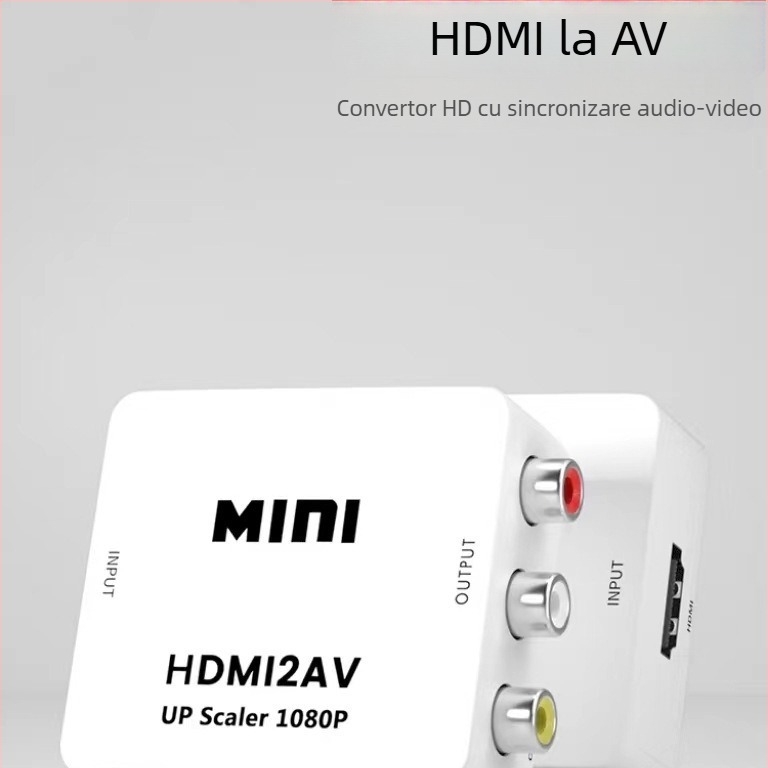Adaptor HDMI către VGA – plug-and-play, cablu 0,3 m, alimentare inclusă