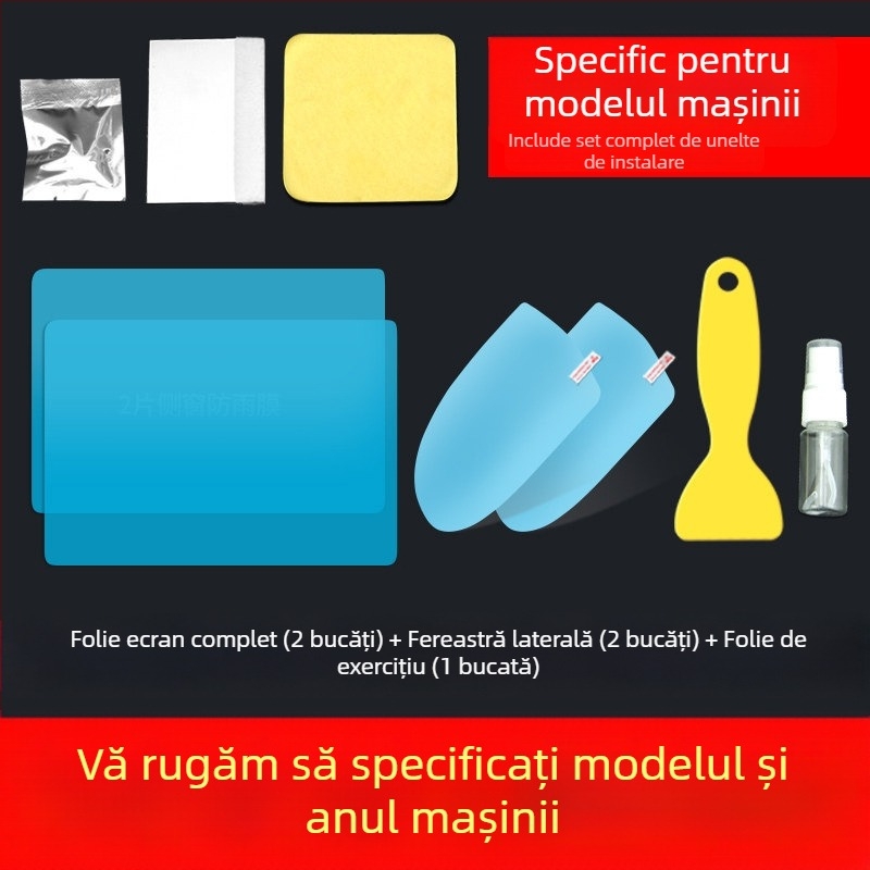 Film impermeabil pentru oglinda retrovizoare a mașinii