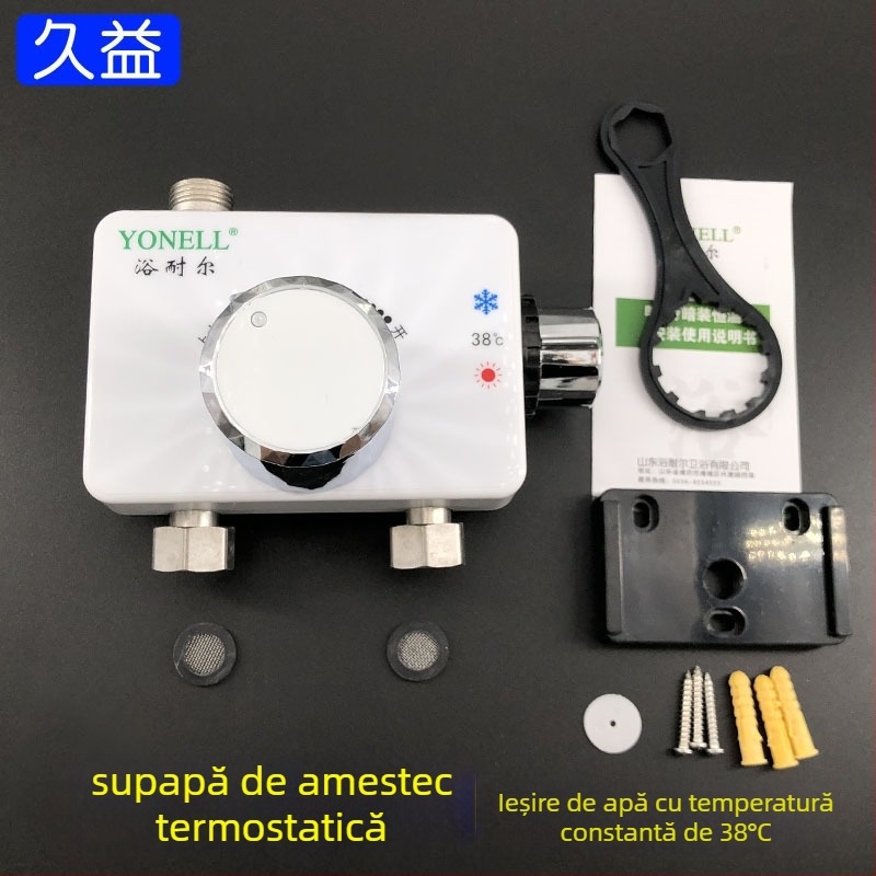 Valvă termostatică de amestec solar montată pe suprafață pentru duș, Yonell, 0.6 MPa, 1–99°C