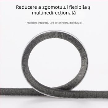 Bandă de etanșare pentru partea de jos a ușii, autoadezivă din silicon, anti-insecte și reducere a zgomotului, pentru uși interioare; model 6942368608075/6942368608082; brand ASZLSNA; rezistență la temperaturi înalte, uzură, îmbătrânire și coroziune.