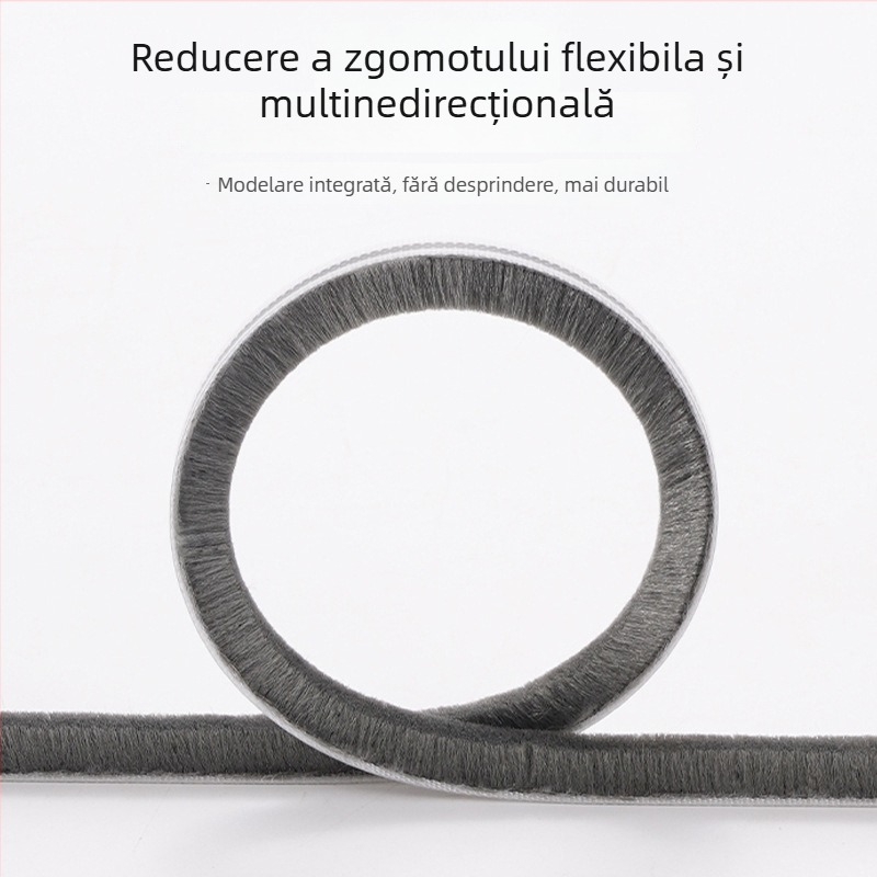 Bandă de etanșare pentru partea de jos a ușii, autoadezivă din silicon, anti-insecte și reducere a zgomotului, pentru uși interioare; model 6942368608075/6942368608082; brand ASZLSNA; rezistență la temperaturi înalte, uzură, îmbătrânire și coroziune.