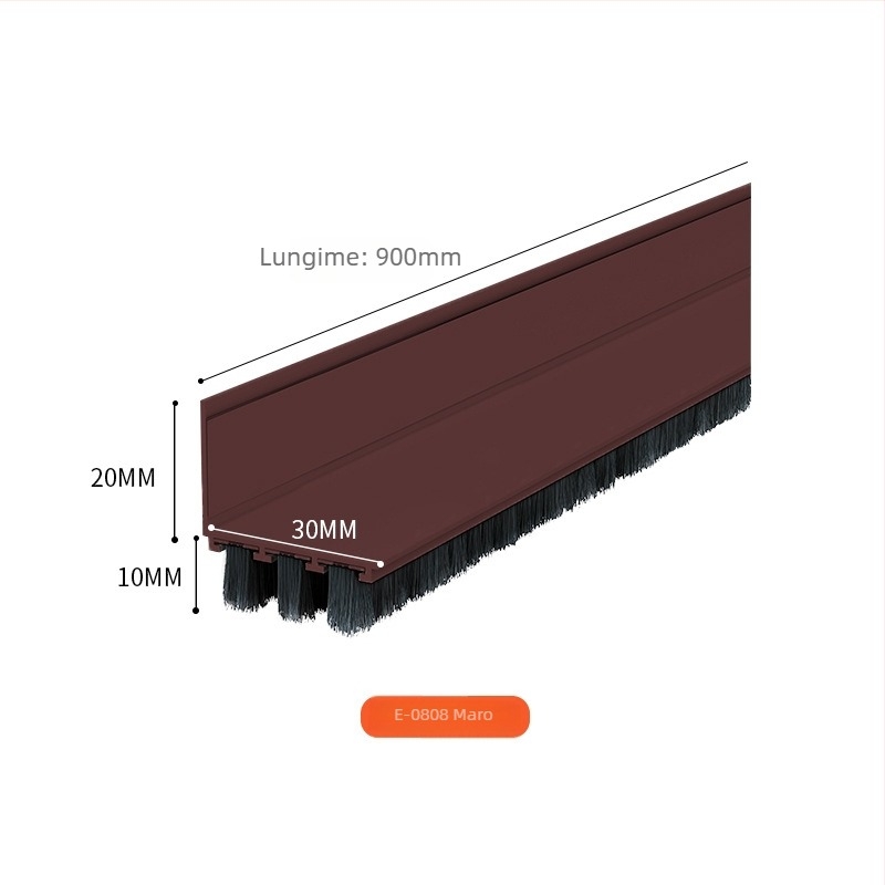 Bandă de etanșare pentru partea de jos a ușii, autoadezivă din silicon, anti-insecte și reducere a zgomotului, pentru uși interioare; model 6942368608075/6942368608082; brand ASZLSNA; rezistență la temperaturi înalte, uzură, îmbătrânire și coroziune.