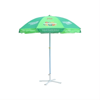 Umbrelă de publicitate cu 8 brațe din fier, pânză poliester 210T, deschidere manuală, imprimare logo disponibil