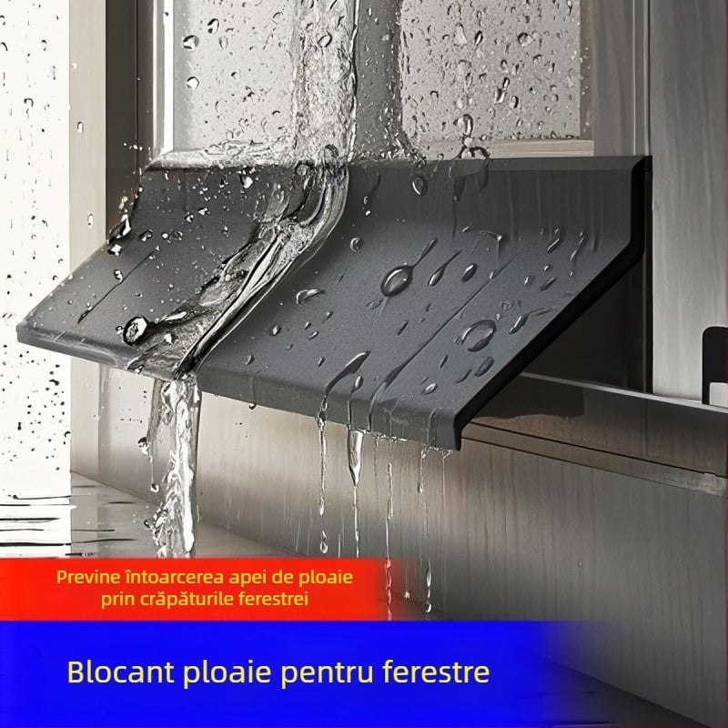 Barieră de apă pentru fereastră, bandă etanșă pentru spații la ferestre, protecție împotriva ploii, prevenire fluxului invers al apei