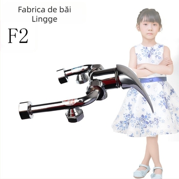 Valvă amestec pentru încălzitor de apă – amestec fierbinte/cald, întrerupător deschis, ieșire în formă de U, Model F2, presiune de lucru 5, temperatură apă rece 1-100, temperatură apă caldă 100, debit ieșire 8