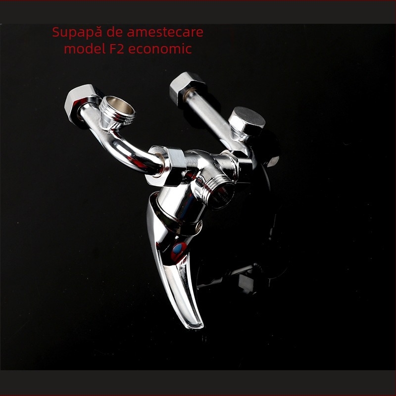 Valvă amestec pentru încălzitor de apă – amestec fierbinte/cald, întrerupător deschis, ieșire în formă de U, Model F2, presiune de lucru 5, temperatură apă rece 1-100, temperatură apă caldă 100, debit ieșire 8