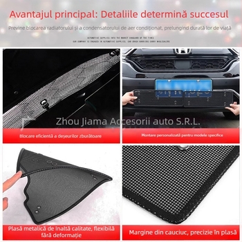 Plasă de radiator frontal pentru Civic a 11-a generație – protecție anti-insecte, Diamond Silk; deschidere 0,2 mm; diametru fir 0,2 mm; durată de viață 20; marcă Yuhu