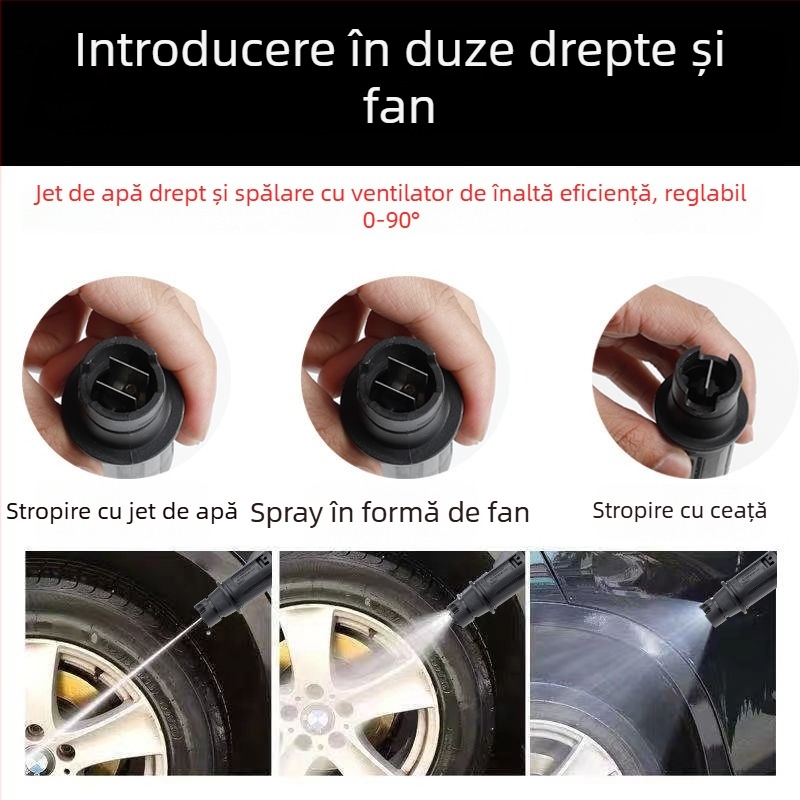 Pistol de înaltă presiune pentru curățare cu vârf din aluminiu, supapă din aluminiu, cuplaj din aluminiu, Duckbill Head