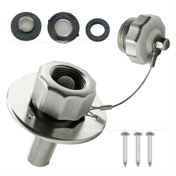 Intrare de apă pentru RV cu supapă de control – din metal, din oțel inoxidabil, pentru rezervorul de apă al rulotei