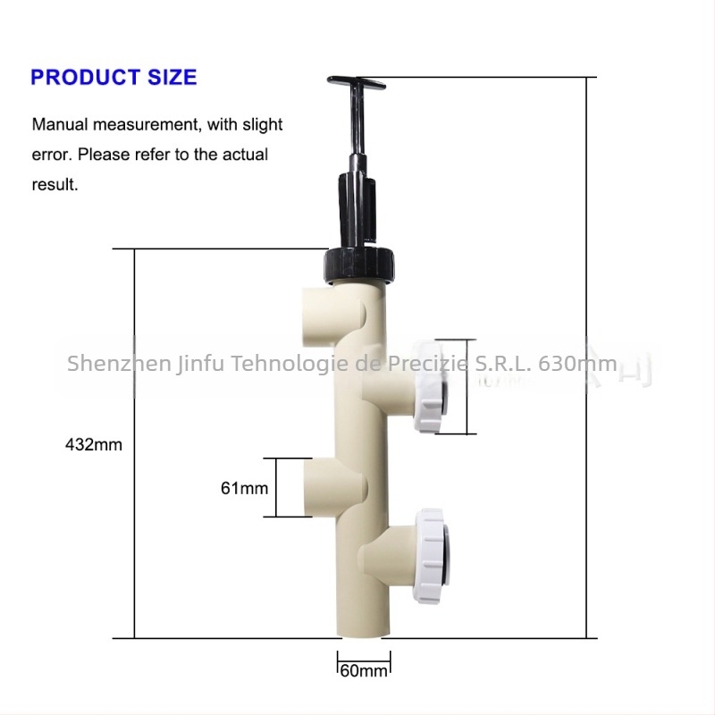 Ventil pentru backwash al filtrului de piscină – Model 263064; Compatibil cu filtrul Pentair DE-FNS; Brand Spunky