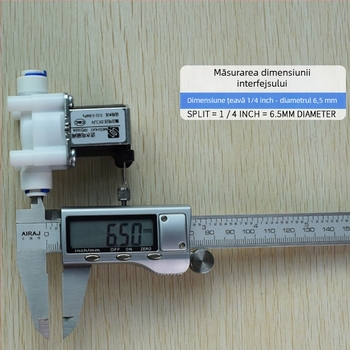 Ventil electromagnet pentru purificator de apă, model 12V intrare apă, capacitate 100, marcă Qinyongquan, conectare