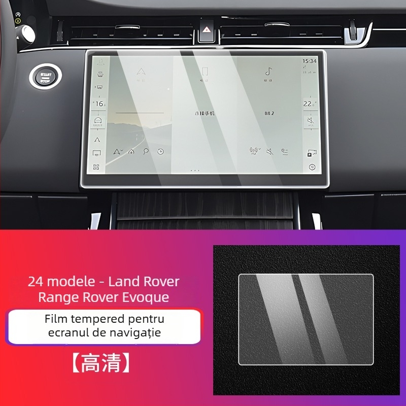 Chiwick TPU Film protector pentru bordul interior Range Rover Evoque, compatibil cu 24 de modele, anti-amprentare