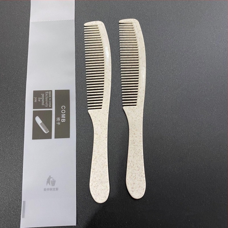 Pieptene de unică folosință din plastic pentru hoteluri, design simplu, portabil pentru călătorii