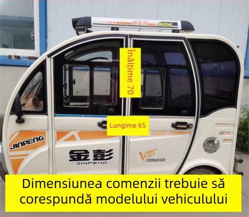 Draperie închisă pentru scuter electric destinat persoanelor în vârstă, cu plasă antipolen și antițânțari – pentru modele electrice cu trei sau patru roți