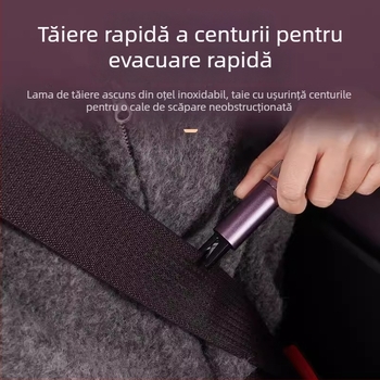 Ciocan de siguranță pentru geamul auto, compatibil Xiaomi Su7/Yu7 – 2 în 1 instrument de salvare, accesoriu interior