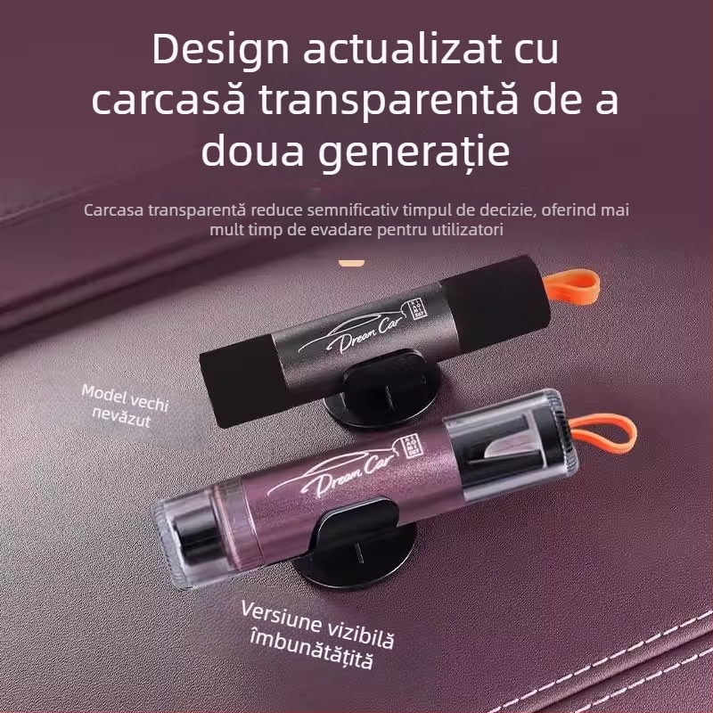 Ciocan de siguranță pentru geamul auto, compatibil Xiaomi Su7/Yu7 – 2 în 1 instrument de salvare, accesoriu interior