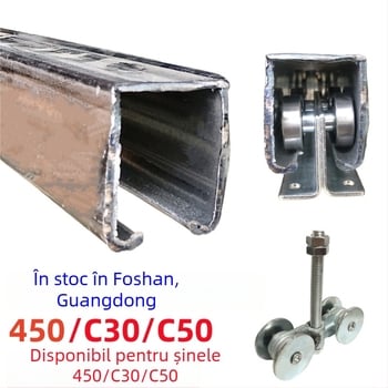 Roată pentru ușă glisantă, oțel, strat acoperire cu pulverizare, cod 450, Chaosheng Industry, stil modern minimalist