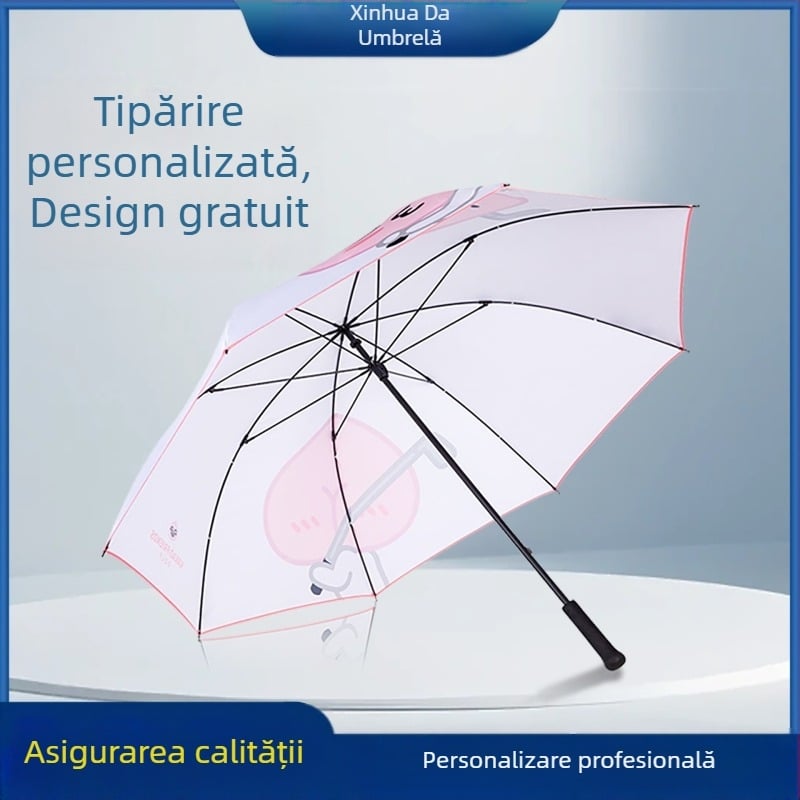 Umbre personalizate la nivel en-gros pentru copii, cu desene animate, protecție solară, design transparent și mari umbrele publicitare