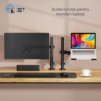 Suport monitor cu braț mecanic rotativ – ergonomic, reglabil pe înălime, model M074-b, marcă One acre and three cents of land