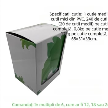 Capac pentru narghilea din plastic acrilic, 12 bucăți într-o singură cutie